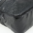 GUCCI GG implementation Shoulder Bag PVC Black Silver 211107 Auth fm5312A-11