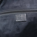 GUCCI GG implementation Shoulder Bag PVC Black Silver 211107 Auth fm5312A-16