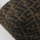 FENDI Zucca Canvas Mamma Baguette Bag Black Brown 222826426 Auth fm5313A-15