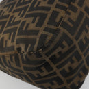 FENDI Zucca Canvas Mamma Baguette Bag Black Brown 222826426 Auth fm5313A-17