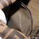 FENDI Zucca Canvas Mamma Baguette Bag Black Brown 222826426 Auth fm5313A-12