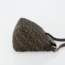 FENDI Zucca Canvas Mamma Baguette Bag Black Brown 222826426 Auth fm5313A-3