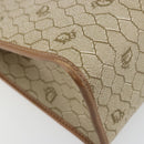 Christian Dior Honeycomb Canvas Bag PVC Beige Gold 000 109 0122 Auth fm5314A-13