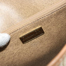 Christian Dior Honeycomb Canvas Bag PVC Beige Gold 000 109 0122 Auth fm5314A-17