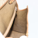 Christian Dior Honeycomb Canvas Bag PVC Beige Gold 000 109 0122 Auth fm5314A-19
