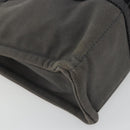 HERMES Fourre ToutPM Hand Bag Cotton Gray Silver Auth fm5317-11