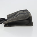 HERMES Fourre ToutPM Hand Bag Cotton Gray Silver Auth fm5317-5