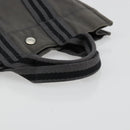 HERMES Fourre ToutPM Hand Bag Cotton Gray Silver Auth fm5317-7