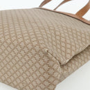 CELINE Macadam Canvas Tote Bag PVC Beige Gold Auth fm5318-9