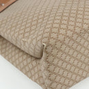 CELINE Macadam Canvas Tote Bag PVC Beige Gold Auth fm5318-14