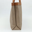 CELINE Macadam Canvas Tote Bag PVC Beige Gold Auth fm5318-3