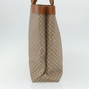 CELINE Macadam Canvas Tote Bag PVC Beige Gold Auth fm5318-4