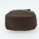 CELINE Macadam Canvas Backpack PVC Leather Brown Gold Auth fm5320-5