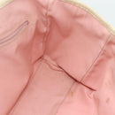GUCCI GG Canvas Tote Bag Pink Silver 145810 Auth fm5322-18
