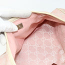 GUCCI GG Canvas Tote Bag Pink Silver 145810 Auth fm5322-22