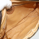 CELINE Macadam Canvas Shoulder Bag PVC Leather Brown Gold Auth fm5323-11