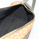 CELINE C Macadam Canvas Shoulder Bag Beige Gold Auth fm5324-17