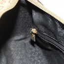 CELINE C Macadam Canvas Shoulder Bag Beige Gold Auth fm5324-19