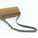 CELINE C Macadam Canvas Shoulder Bag Beige Gold Auth fm5324-7