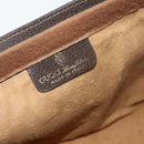 GUCCI GG Supreme Web Sherry Line Clutch Bag PVC Beige 37 014 2125 Auth fm5326-12