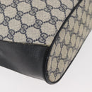 GUCCI GG Supreme Web Sherry Line Purse Bag PVC Navy Gold 41 02 033 Auth fm5327-10