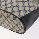 GUCCI GG Supreme Web Sherry Line Purse Bag PVC Navy Gold 41 02 033 Auth fm5327-13