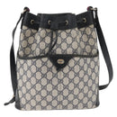 GUCCI GG Supreme Web Sherry Line Purse Bag PVC Navy Gold 41 02 033 Auth fm5327-2