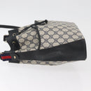 GUCCI GG Supreme Web Sherry Line Purse Bag PVC Navy Gold 41 02 033 Auth fm5327-5