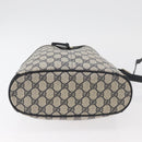 GUCCI GG Supreme Web Sherry Line Purse Bag PVC Navy Gold 41 02 033 Auth fm5327-9