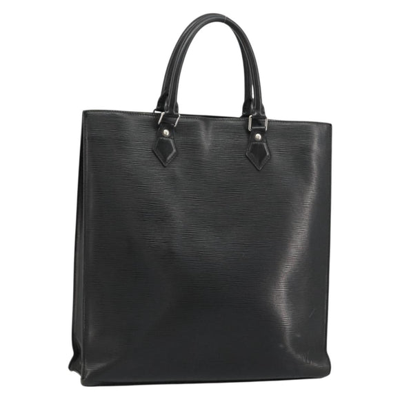 LOUIS VUITTON Epi Sac Plat PM Hand Bag Black M58658 LV Auth fm5328