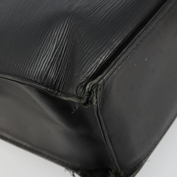 LOUIS VUITTON Epi Sac Plat PM Hand Bag Black M58658 LV Auth fm5328