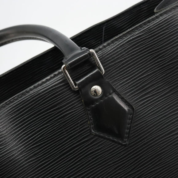 LOUIS VUITTON Epi Sac Plat PM Hand Bag Black M58658 LV Auth fm5328