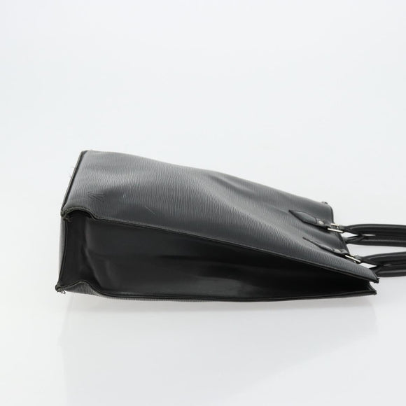LOUIS VUITTON Epi Sac Plat PM Hand Bag Black M58658 LV Auth fm5328