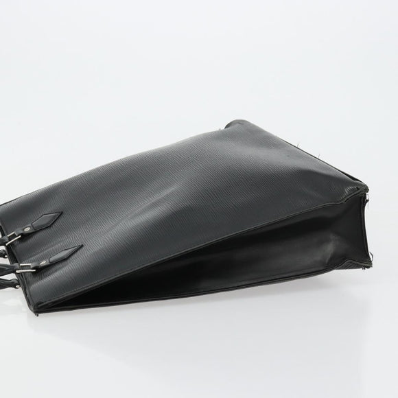 LOUIS VUITTON Epi Sac Plat PM Hand Bag Black M58658 LV Auth fm5328