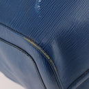 LOUIS VUITTON Epi Keepall 50 Boston Bag Blue M42965 LV Auth fm5329-13