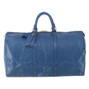 LOUIS VUITTON Epi Keepall 50 Boston Bag Blue M42965 LV Auth fm5329-2