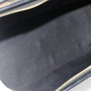 FENDI Pecan Canvas Hand Bag PVC 2way Black Brown Auth fm5333-11