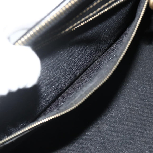 FENDI Pecan Canvas Hand Bag PVC 2way Black Brown Auth fm5333