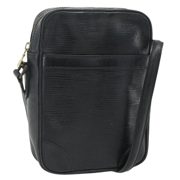 LOUIS VUITTON Epi Danube Schoudertas Zwart M45632 LV Auth fm5334