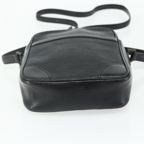 LOUIS VUITTON Epi Danube Schoudertas Zwart M45632 LV Auth fm5334
