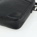 LOUIS VUITTON Epi Danube Schoudertas Zwart M45632 LV Auth fm5334-14