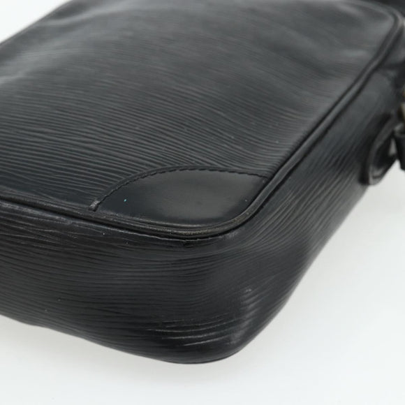 LOUIS VUITTON Epi Danube Schoudertas Zwart M45632 LV Auth fm5334