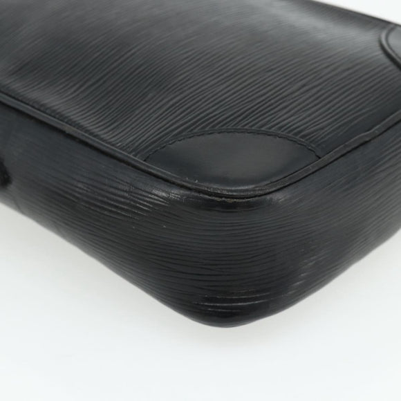 LOUIS VUITTON Epi Danube Schoudertas Zwart M45632 LV Auth fm5334