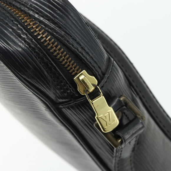 LOUIS VUITTON Epi Danube Schoudertas Zwart M45632 LV Auth fm5334