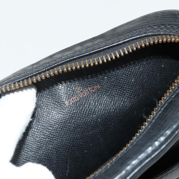 LOUIS VUITTON Epi Danube Schoudertas Zwart M45632 LV Auth fm5334