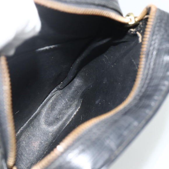 LOUIS VUITTON Epi Danube Schoudertas Zwart M45632 LV Auth fm5334