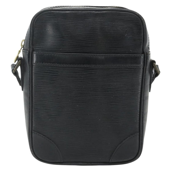 LOUIS VUITTON Epi Danube Schoudertas Zwart M45632 LV Auth fm5334
