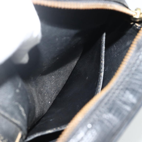 LOUIS VUITTON Epi Danube Schoudertas Zwart M45632 LV Auth fm5334