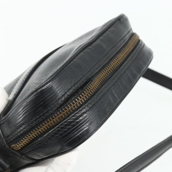LOUIS VUITTON Epi Danube Schoudertas Zwart M45632 LV Auth fm5334