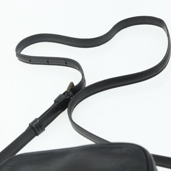 LOUIS VUITTON Epi Danube Schoudertas Zwart M45632 LV Auth fm5334
